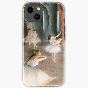 Ballet Class - The Rehearsal Onstage painting by Edgar Degas iPhone Case